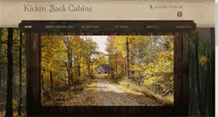 Desktop Screenshot of kickinbackcabins.com